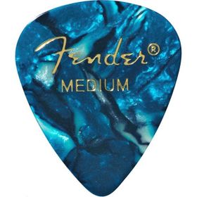 Fender 351 Premium Celluloid Picks Ocean Turquoise Medium Pena
