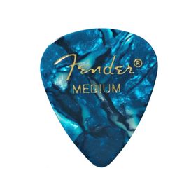 Fender 351 Premium Celluloid Picks Ocean Turquoise Medium Pena