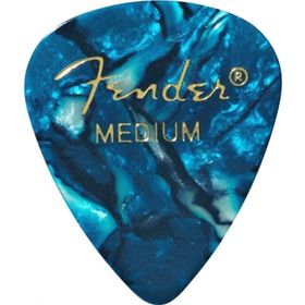 Fender 351 Premium Celluloid Picks Ocean Turquoise Medium Pena