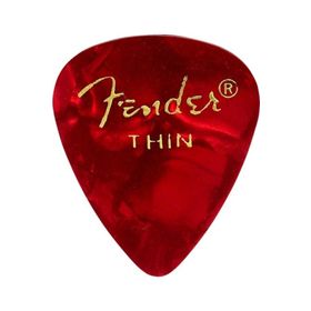 Fender 351 Premium Celluloid Picks Red Moto Thin Pena