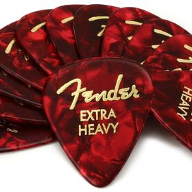 Fender 351 Premium Celluloid Picks Red Moto Thin Pena