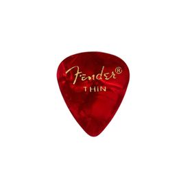 Fender 351 Premium Celluloid Picks Red Moto Thin Pena