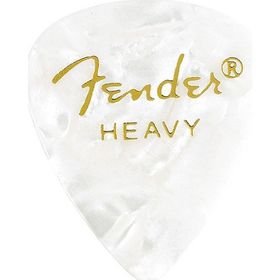 Fender 351 Premium Celluloid Picks White Moto Heavy Pena