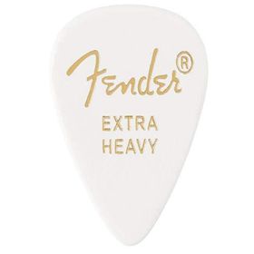Fender 351 Premium Celluloid Picks White Moto Heavy Pena