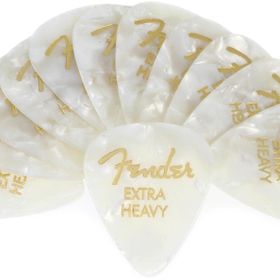 Fender 351 Premium Celluloid Picks White Moto Heavy Pena