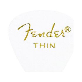 Fender 351 Shape Classic/Premium Celluloid Picks White Thin Pena