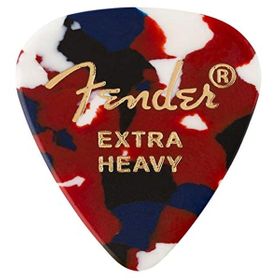Fender 351 Shape Classic/Premium Celluloid Picks White Thin Pena