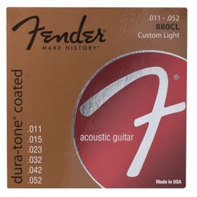 Fender 880CL 80/20 Dura Tone Coated Akustik Gitar Teli