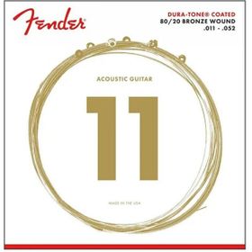 Fender 880CL 80/20 Dura Tone Coated Akustik Gitar Teli
