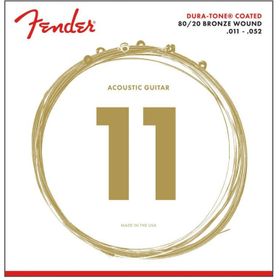 Fender 880CL 80/20 Dura Tone Coated Akustik Gitar Teli