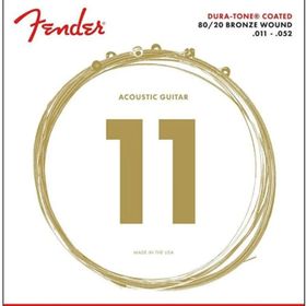 Fender 880CL 80/20 Dura Tone Coated Akustik Gitar Teli