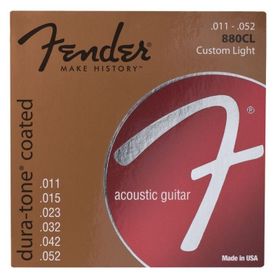 Fender 880CL 80/20 Dura Tone Coated Akustik Gitar Teli