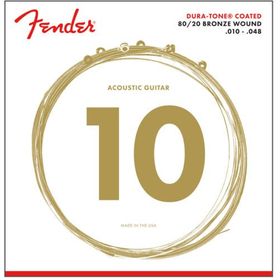 Fender 880XL Coated 80/20 Bronze Takım Tel Akustik Gitar Teli