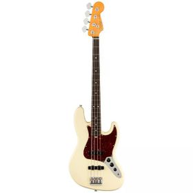 Fender American Professional II Jazz Bass Gülağacı Klavye Olympic White Bass Gitar