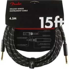 Fender Deluxe Düz Uçlu 4.5 m Siyah Tweed Enstrüman Kablo