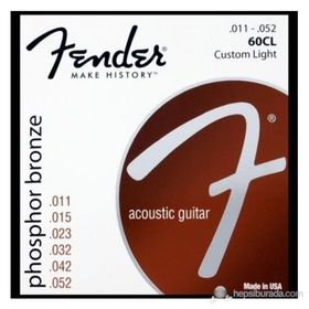 Fender Phosphor Bronze 60CL Custom Light Akustik Gitar Teli