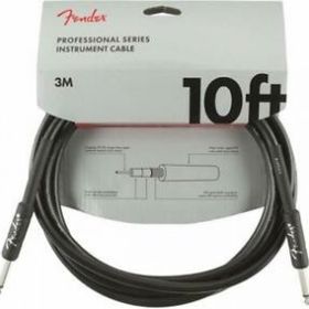 Fender Professional 3 m Düz Siyah Enstrüman Kablosu