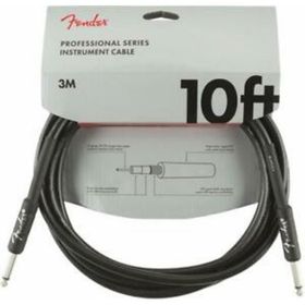 Fender Professional 3 m Düz Siyah Enstrüman Kablosu