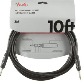 Fender Professional 3 m Düz Siyah Enstrüman Kablosu