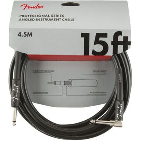 Fender Professional Düz/L Uç 4.5 m Siyah Enstrüman Kablo