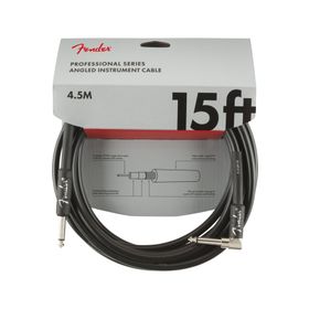 Fender Professional Düz/L Uç 4.5 m Siyah Enstrüman Kablo
