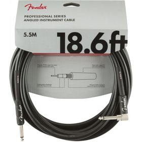 Fender Profesyonel Düz/Açılı Siyah 5.5 m Gitar Kablosu