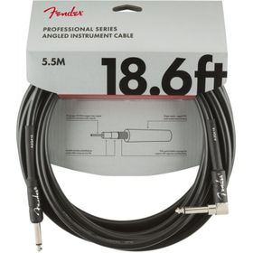 Fender Profesyonel Düz/Açılı Siyah 5.5 m Gitar Kablosu