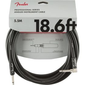 Fender Profesyonel Düz/Açılı Siyah 5.5 m Gitar Kablosu
