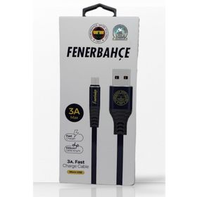 Fenerbahçe Lisanslı Micro USB 3A 1 Metre Hızlı Şarj Destekli Şarj Kablosu