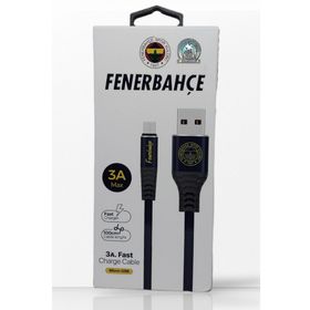 Fenerbahçe Lisanslı Micro USB 3A 1 Metre Hızlı Şarj Destekli Şarj Kablosu