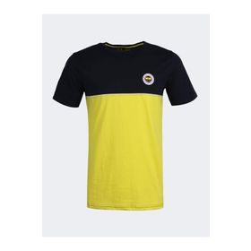 Fenerium Tribün Basic Lacivert Sarı Erkek T-shirt