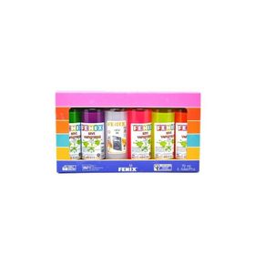 Fenix Slime Jeli ve Boraks 5 Renk Slime Jeli+70 ml Sıvı Boraks Seti Slaym Malzemesi