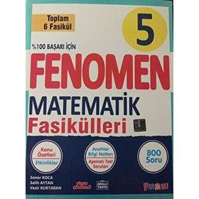 Fenomen 5. Sınıf Matematik Konu Özetli Soru Bankası Fasikülleri 6 Fasikul