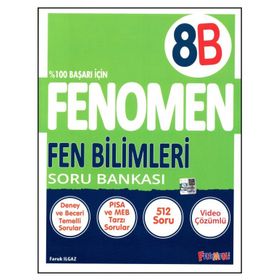 Fenomen 8. Sınıf B Fen Bilimleri Soru Bankası