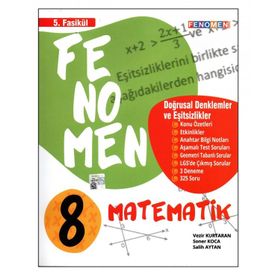 Fenomen 8. Sınıf Lgs Matematik 5. Fasikül Konu Özetli Soru Bankası