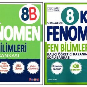 Fenomen 8. Sınıf Lgs Matematik Kök+Fen Bilimleri Kök Soru Bankası 2 Kitap