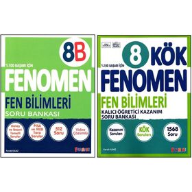 Fenomen 8. Sınıf Lgs Matematik Kök+Fen Bilimleri Kök Soru Bankası 2 Kitap