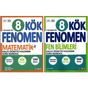 Fenomen 8. Sınıf Lgs Matematik Kök+Fen Bilimleri Kök Soru Bankası 2 Kitap