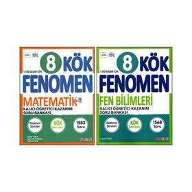 Fenomen 8. Sınıf Lgs Matematik Kök+Fen Bilimleri Kök Soru Bankası 2 Kitap