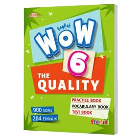 Fenomen Okul Yayınları 6. Sınıf WOW English 6 The Quality Practice Book Vocabulary Book Test Book