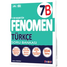 Fenomen Okul Yayınları 7. Sınıf Türkçe B Soru Bankası