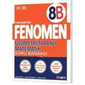 Fenomen Okul Yayınları 8. Sınıf Geometri Tabanlı Matematik Soru Bankası