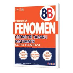 Fenomen Okul Yayınları 8. Sınıf Geometri Tabanlı Matematik Soru Bankası