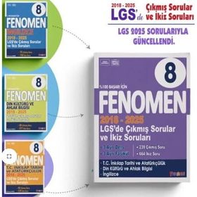 Fenomen Okul Yayınları - 8. Sınıf LGS 2018-2025 Çıkmış Sorular ve İkiz Soruları Sözel Seti