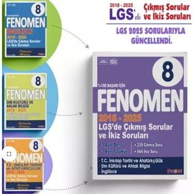 Fenomen Okul Yayınları - 8. Sınıf LGS 2018-2025 Çıkmış Sorular ve İkiz Soruları Sözel Seti