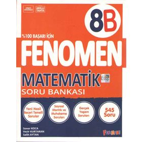 Fenomen Okul Yayınları 8.Sınıf LGS Matematik B Soru Bankası
