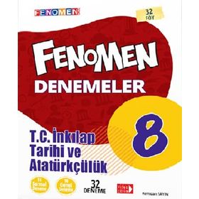 Fenomen Okul Yayınları 8. Sınıf T.C. İnkılap Tarihi ve Atatürkçülük Fenomen Denemeler