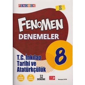Fenomen Okul Yayınları 8. Sınıf T.C. İnkılap Tarihi ve Atatürkçülük Fenomen Denemeler