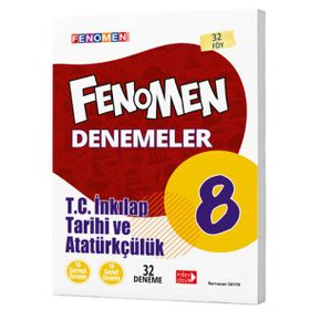 Fenomen Okul Yayınları 8. Sınıf T.C. İnkılap Tarihi ve Atatürkçülük Fenomen Denemeler