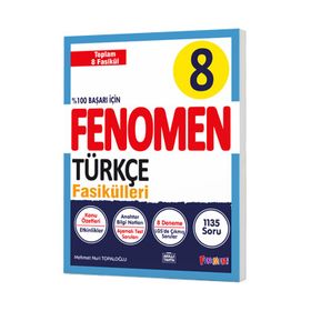 Fenomen Okul Yayınları LGS 8. Sınıf 1-2-3-4-5-6-7-8. Sayılar Türkçe Fasikül Seti